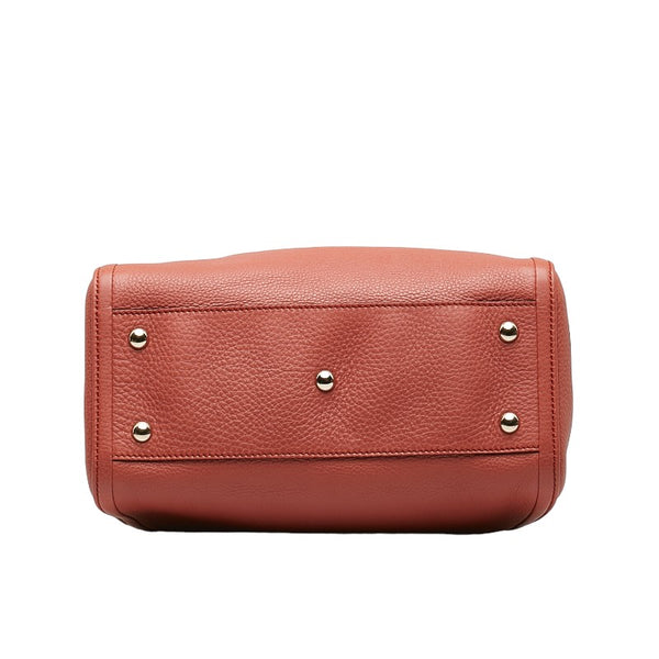 グッチ ソーホー インターロッキングＧ ハンドバッグ ショルダーバッグ２WAY 336751 サーモンピンク レザー レディース GUCCI 【中古】