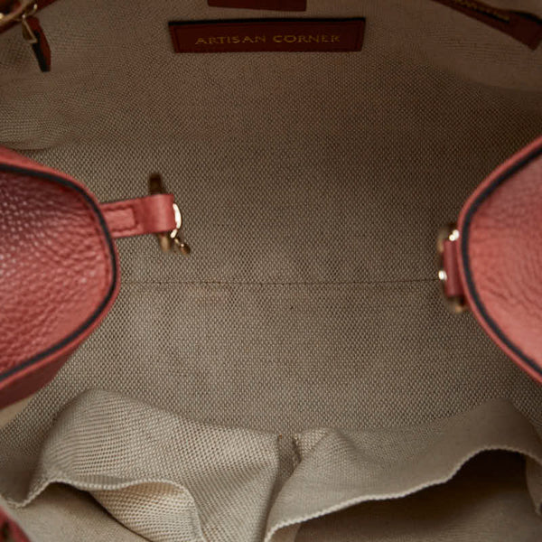 グッチ ソーホー インターロッキングＧ ハンドバッグ ショルダーバッグ２WAY 336751 サーモンピンク レザー レディース GUCCI 【中古】