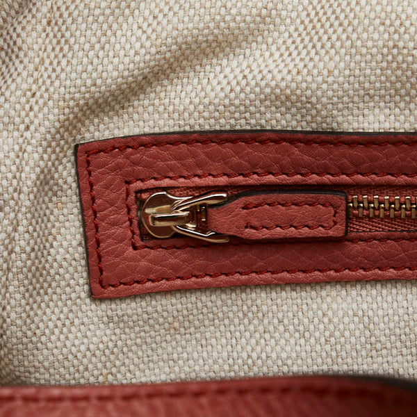 グッチ ソーホー インターロッキングＧ ハンドバッグ ショルダーバッグ２WAY 336751 サーモンピンク レザー レディース GUCCI 【中古】