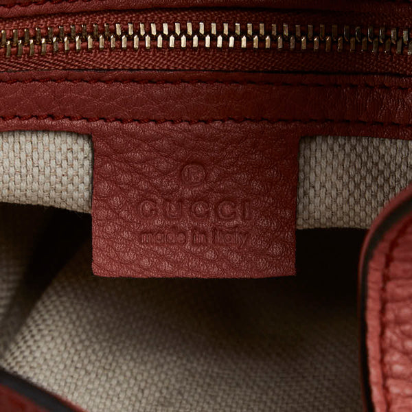 グッチ ソーホー インターロッキングＧ ハンドバッグ ショルダーバッグ２WAY 336751 サーモンピンク レザー レディース GUCCI 【中古】