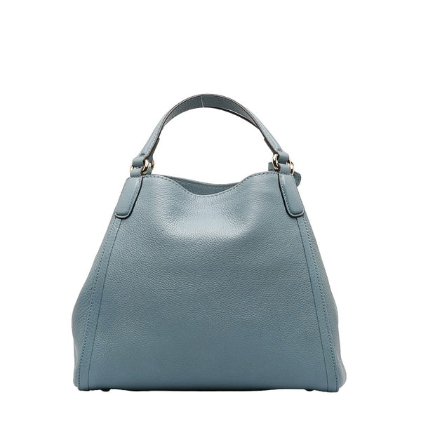 グッチ ソーホー インターロッキングＧ ハンドバッグ ショルダーバッグ２WAY 336751 ブルー レザー レディース GUCCI 【中古】