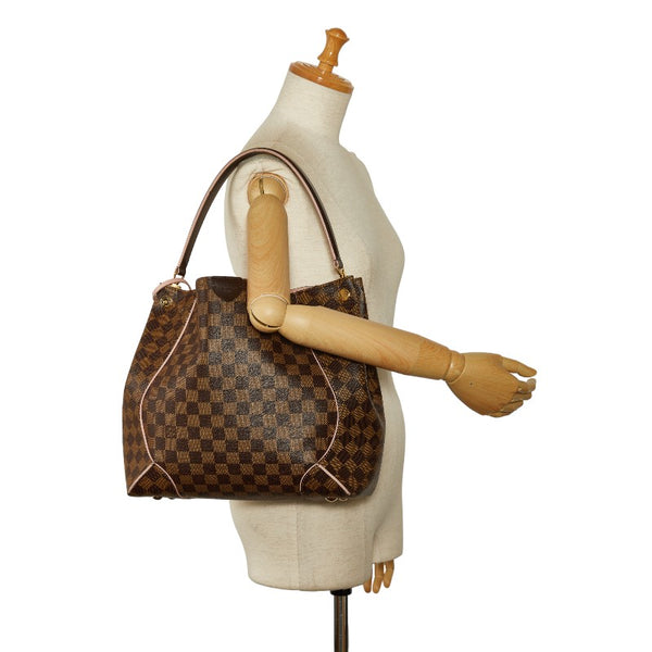 ルイ ヴィトン ダミエ カイサホーボー ローズバレリーヌ ハンドバッグ N41556 ブラウン PVC レザー レディース LOUIS VUITTON 【中古】
