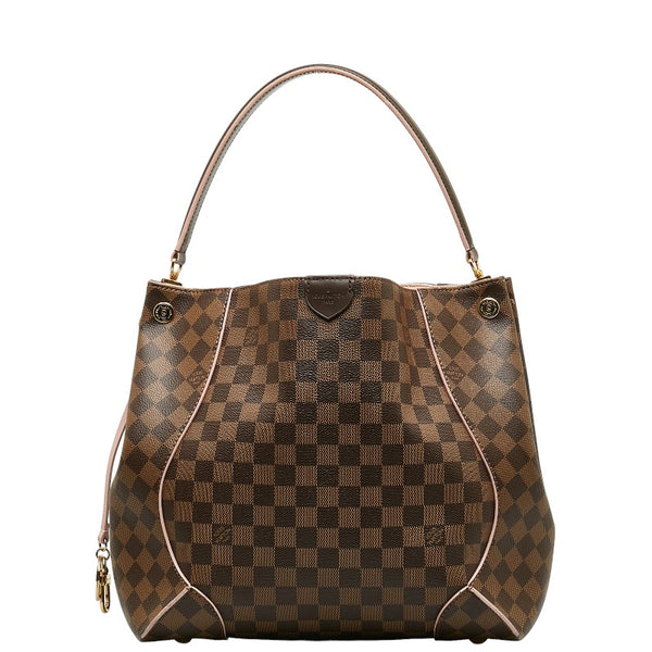 ルイ ヴィトン ダミエ カイサホーボー ローズバレリーヌ ハンドバッグ N41556 ブラウン PVC レザー レディース LOUIS VUITTON 【中古】