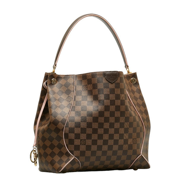 ルイ ヴィトン ダミエ カイサホーボー ローズバレリーヌ ハンドバッグ N41556 ブラウン PVC レザー レディース LOUIS VUITTON 【中古】