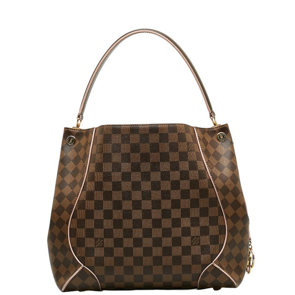 ルイ ヴィトン ダミエ カイサホーボー ローズバレリーヌ ハンドバッグ N41556 ブラウン PVC レザー レディース LOUIS VUITTON 【中古】