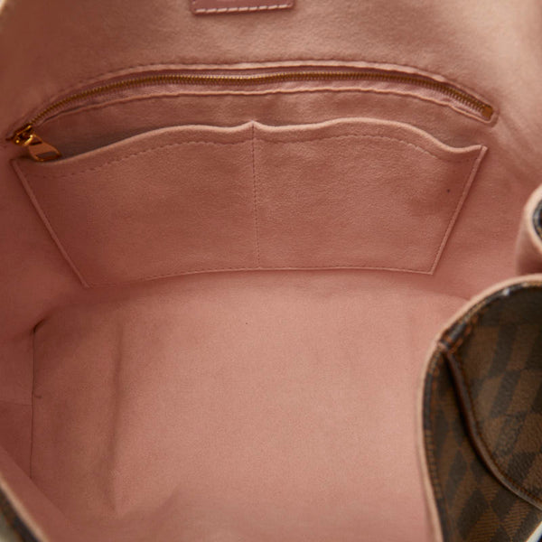 ルイ ヴィトン ダミエ カイサホーボー ローズバレリーヌ ハンドバッグ N41556 ブラウン PVC レザー レディース LOUIS VUITTON 【中古】