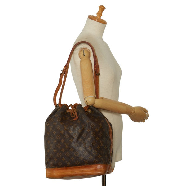 ルイ ヴィトン モノグラム ノエ ショルダーバッグ M42224 ブラウン PVC レザー レディース LOUIS VUITTON 【中古】