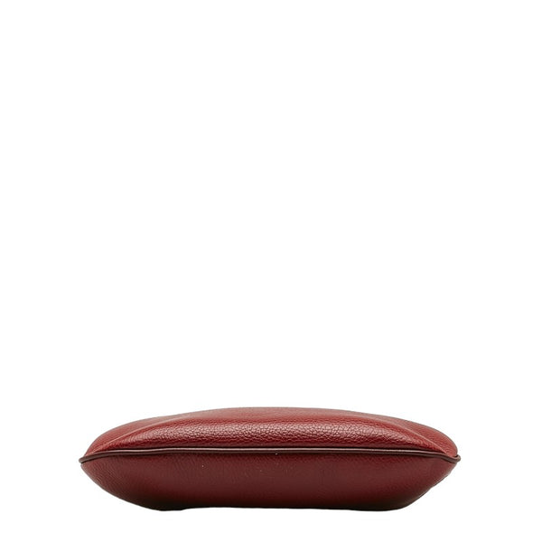 カルティエ マストライン 斜め掛け ショルダーバッグ ボルドー ワインレッド レザー レディース CARTIER 【中古】