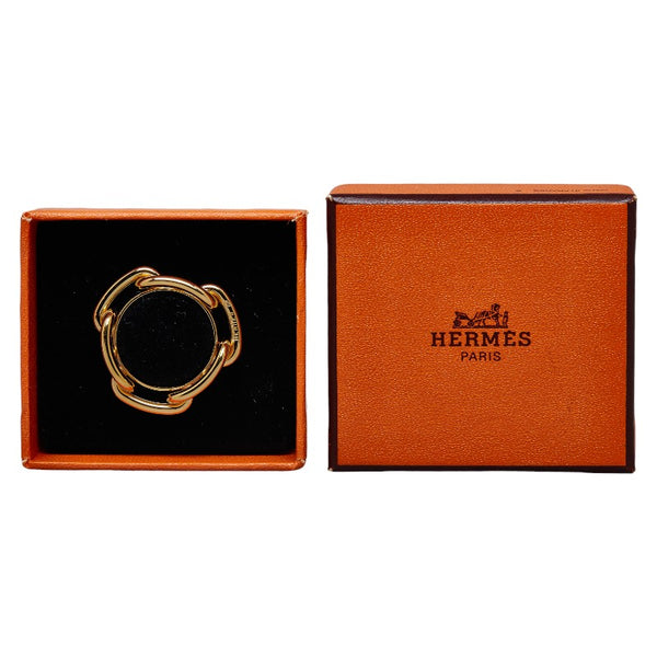エルメス シェーヌダンクル スカーフリング ゴールド メッキ レディース HERMES 【中古】