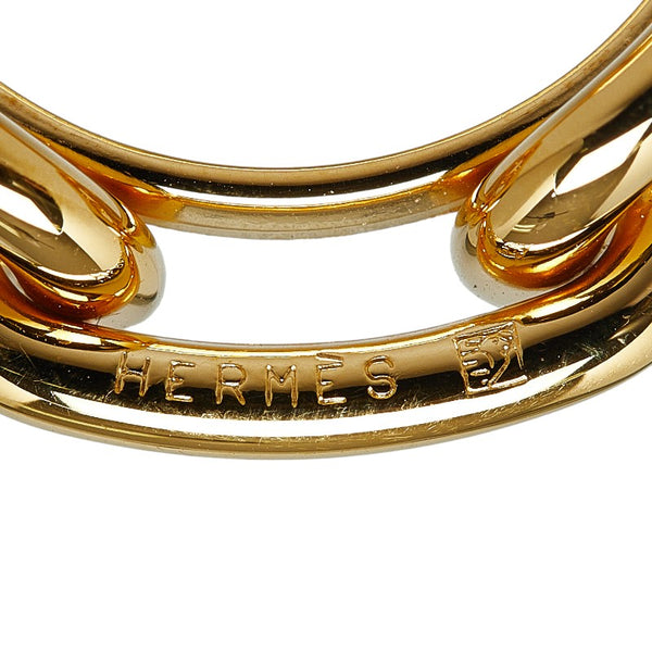 エルメス シェーヌダンクル スカーフリング ゴールド メッキ レディース HERMES 【中古】