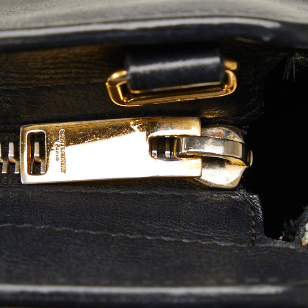 サンローラン ベイビーカバス ハンドバッグ ショルダーバッグ 2WAY GNR424868 ブラック レザー レディース SAINT LAURENT 【中古】