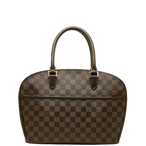 ルイ ヴィトン ダミエ サリア オリゾンタル ハンドバッグ N51282 エベヌ ブラウン PVC レザー レディース LOUIS VUITTON 【中古】