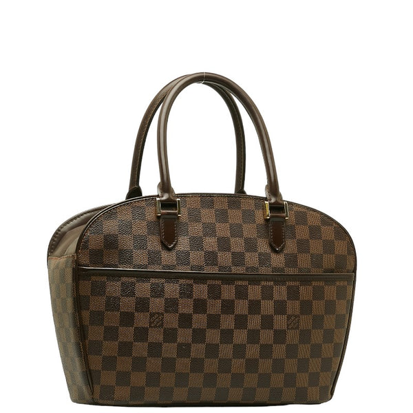 ルイ ヴィトン ダミエ サリア オリゾンタル ハンドバッグ N51282 エベヌ ブラウン PVC レザー レディース LOUIS VUITTON 【中古】