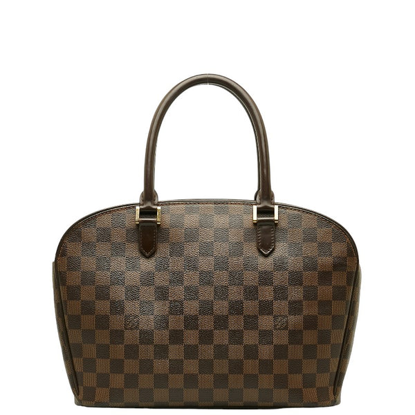 ルイ ヴィトン ダミエ サリア オリゾンタル ハンドバッグ N51282 エベヌ ブラウン PVC レザー レディース LOUIS VUITTON 【中古】