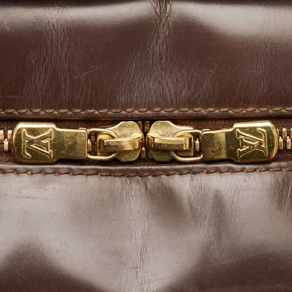 ルイ ヴィトン ダミエ サリア オリゾンタル ハンドバッグ N51282 エベヌ ブラウン PVC レザー レディース LOUIS VUITTON 【中古】