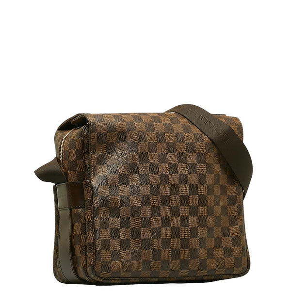 ルイ ヴィトン ダミエ ナヴィグリオ ショルダーバッグ N45255 エベヌ ブラウン PVC レザー レディース LOUIS VUITTON 【中古】