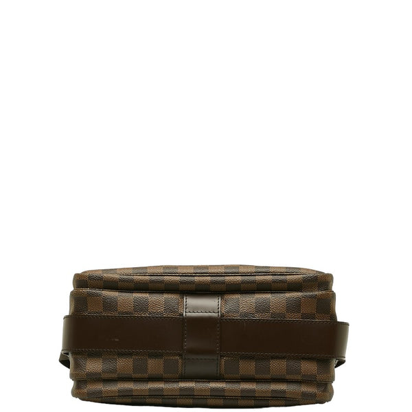 ルイ ヴィトン ダミエ ナヴィグリオ ショルダーバッグ N45255 エベヌ ブラウン PVC レザー レディース LOUIS VUITTON 【中古】