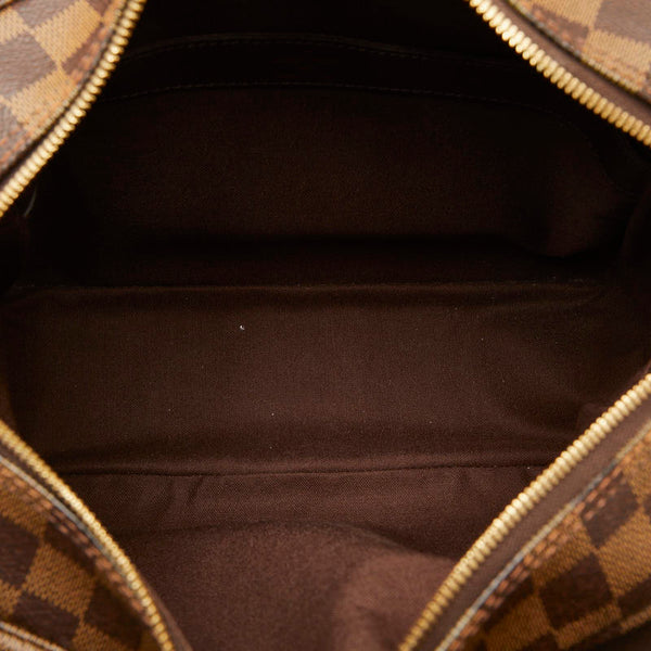 ルイ ヴィトン ダミエ ナヴィグリオ ショルダーバッグ N45255 エベヌ ブラウン PVC レザー レディース LOUIS VUITTON 【中古】