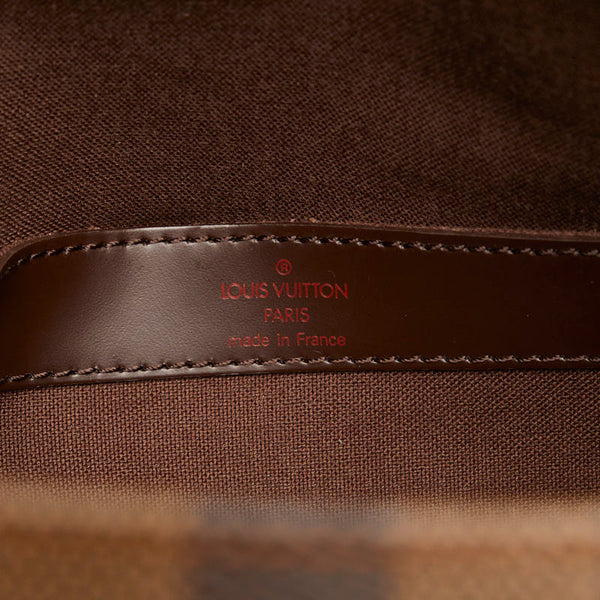 ルイ ヴィトン ダミエ ナヴィグリオ ショルダーバッグ N45255 エベヌ ブラウン PVC レザー レディース LOUIS VUITTON 【中古】