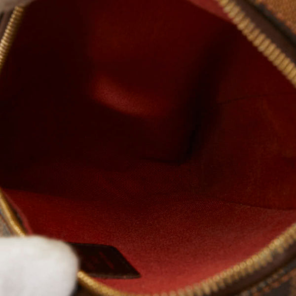 ルイ ヴィトン ダミエ ジェロニモス ボディバッグ ウエストバッグ N51994 ブラウン PVC レザー メンズ LOUIS VUITTON 【中古】