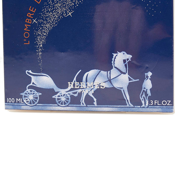 エルメス オードパルファム ロンブル デ メルヴェイュ L'OMBRE DES MERVEILLES100ml 香水 クリア ブルー ガラス レディース HERMES 【中古】