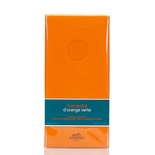 エルメス オードトワレ Concentre' d' orange verte コンサントレ ド ランジュ ヴェルト 200ml 香水 オレンジ ガラス レディース HERMES 【中古】