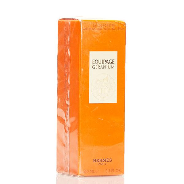 エルメス エキパージュ ジェラニウム EQUIPAGE GERANIUM 100ml 香水 クリア ブラック ガラス レディース HERMES 【中古】