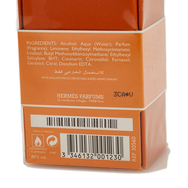 エルメス オーデコロン mandarine ambree マンダリン アンブレ 香水100ml オレンジ ガラス レディース HERMES 【中古】