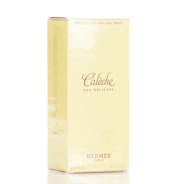 エルメス カレーシュ オーデリカート CALECHE EAU DELICATE 100ml 香水 クリア ガラス レディース HERMES 【中古】
