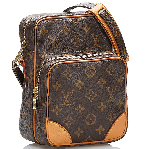 ルイ ヴィトン モノグラム アマゾン 斜め掛け ショルダーバッグ  M45236 ブラウン PVC レザー レディース LOUIS VUITTON 【中古】