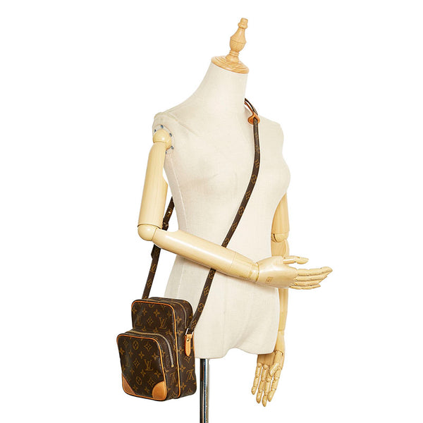 ルイ ヴィトン モノグラム アマゾン 斜め掛け ショルダーバッグ  M45236 ブラウン PVC レザー レディース LOUIS VUITTON 【中古】