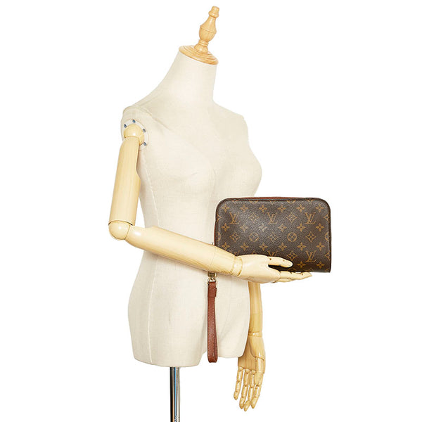 ルイ ヴィトン モノグラム オルセー クラッチバッグ セカンドバッグ M51790 ブラウン PVC レザー レディース LOUIS VUITTON 【中古】