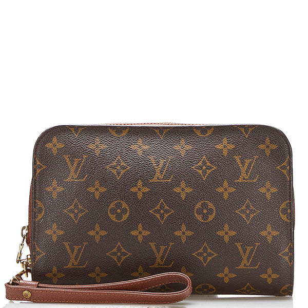 ルイ ヴィトン モノグラム オルセー クラッチバッグ セカンドバッグ M51790 ブラウン PVC レザー レディース LOUIS VUITTON 【中古】