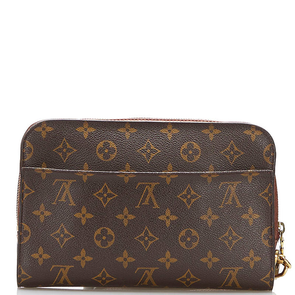 ルイ ヴィトン モノグラム オルセー クラッチバッグ セカンドバッグ M51790 ブラウン PVC レザー レディース LOUIS VUITTON 【中古】
