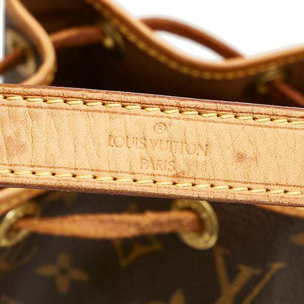 ルイ ヴィトン モノグラム プチ ノエ ショルダーバッグ M42226 ブラウン PVC レザー レディース LOUIS VUITTON 【中古】