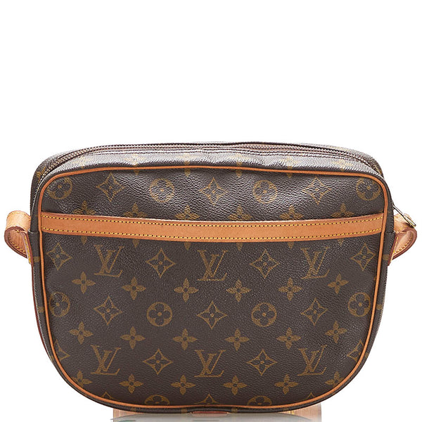 ルイ ヴィトン モノグラム ジュヌフィーユGM 斜め掛け ショルダーバッグ ブラウン PVC レザー レディース LOUIS VUITTON 【中古】