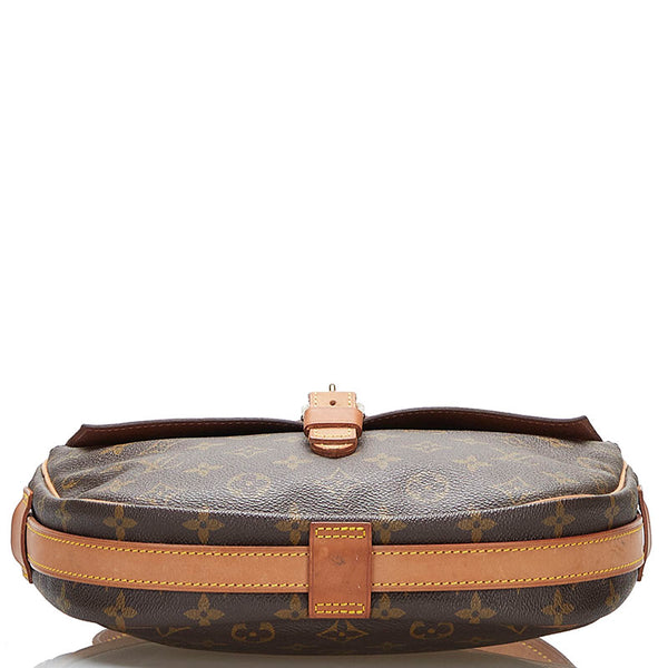 ルイ ヴィトン モノグラム ジュヌフィーユGM 斜め掛け ショルダーバッグ ブラウン PVC レザー レディース LOUIS VUITTON 【中古】
