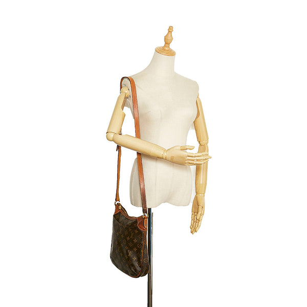 ルイ ヴィトン モノグラム オデオンPM 斜め掛け ショルダーバッグ  M56390 ブラウン PVC レザー レディース LOUIS VUITTON 【中古】