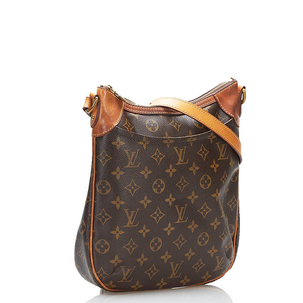 ルイ ヴィトン モノグラム オデオンPM 斜め掛け ショルダーバッグ  M56390 ブラウン PVC レザー レディース LOUIS VUITTON 【中古】