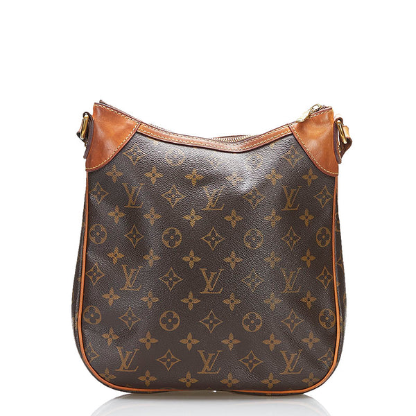 ルイ ヴィトン モノグラム オデオンPM 斜め掛け ショルダーバッグ  M56390 ブラウン PVC レザー レディース LOUIS VUITTON 【中古】