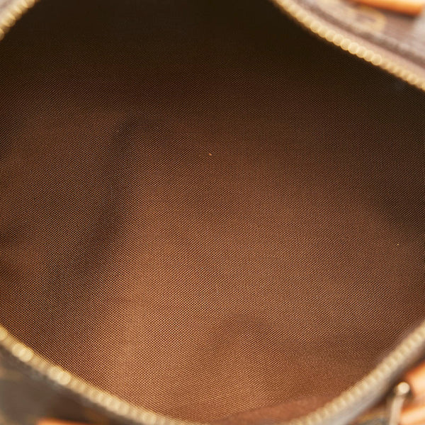 ルイ ヴィトン モノグラム スピーディ25 ハンドバッグ M41528 ブラウン PVC レザー レディース LOUIS VUITTON 【中古】
