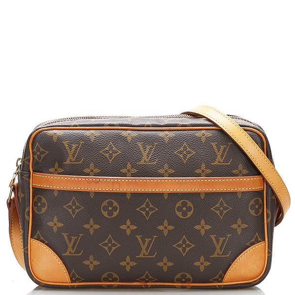 ルイ ヴィトン モノグラム トロカデロ27 斜め掛け ショルダーバッグ M51274 ブラウン PVC レザー レディース LOUIS VUITTON 【中古】