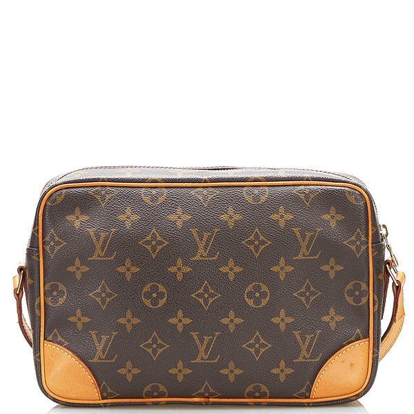 ルイ ヴィトン モノグラム トロカデロ27 斜め掛け ショルダーバッグ M51274 ブラウン PVC レザー レディース LOUIS VUITTON 【中古】