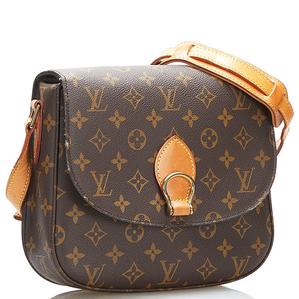 ルイ ヴィトン モノグラム サンクルー 斜め掛け ショルダーバッグ M51242  ブラウン PVC レザー レディース LOUIS VUITTON 【中古】