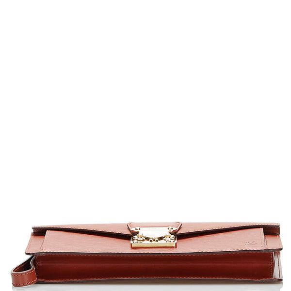 ルイ ヴィトン エピ ポシェット セリエ ドラゴンヌ セカンドバッグ M52613 ケニアブラウン レザー メンズ LOUIS VUITTON 【中古】