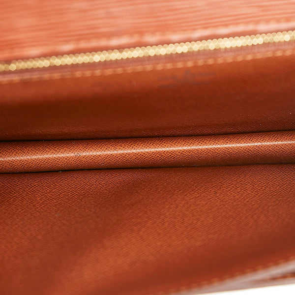 ルイ ヴィトン エピ ポシェット セリエ ドラゴンヌ セカンドバッグ M52613 ケニアブラウン レザー メンズ LOUIS VUITTON 【中古】