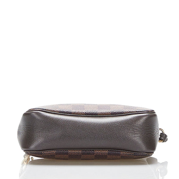 ルイ ヴィトン ダミエ トゥルース メイクアップ ポーチ ミニハンドバッグ N51982 ブラウン PVC レザー レディース LOUIS VUITTON 【中古】