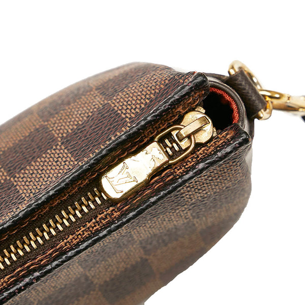 ルイ ヴィトン ダミエ トゥルース メイクアップ ポーチ ミニハンドバッグ N51982 ブラウン PVC レザー レディース LOUIS VUITTON 【中古】