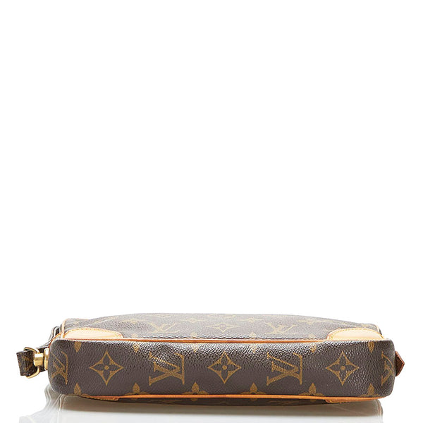ルイ ヴィトン モノグラム マルリードラゴンヌPM セカンドバッグ M51827 ブラウン PVC レザー メンズ LOUIS VUITTON 【中古】