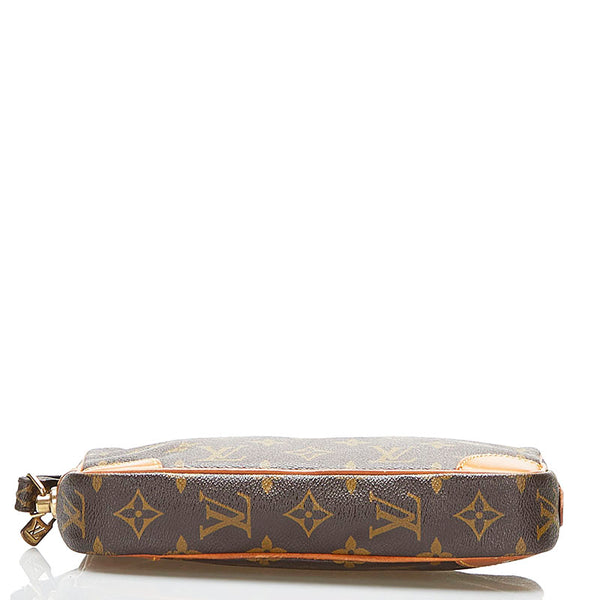 ルイ ヴィトン モノグラム マルリードラゴンヌPM セカンドバッグ M51827 ブラウン PVC レザー メンズ LOUIS VUITTON 【中古】